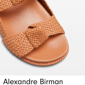 Alexandre Birman Caramel Woven Sandals